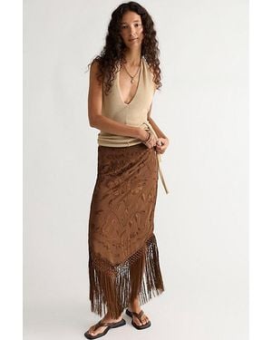 Free People Fringe Element Midi Skirt - Multicolour