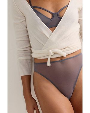Only Hearts Whisper High-Cut Brief Undies - Natural