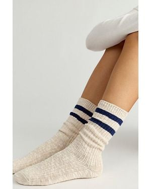 LE BON SHOPPE Cottage Varsity Socks - Natural
