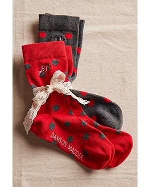 Damson Madder 2 Pack Socks - Red