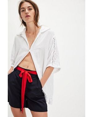 CP Shades Lace Shirt - White