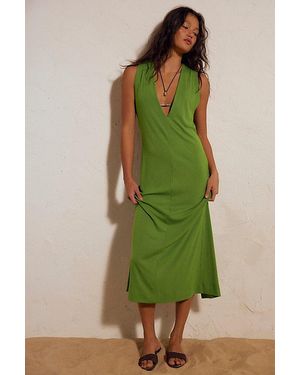 free-est Rose Midi Dress By - Green
