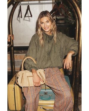 Free People Chelsea Funnel-Neck Jacket - Green