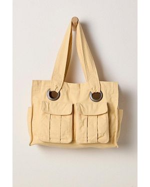 Free People Cargo Canvas Tote - Natural