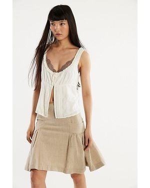 Free People Stansbury Midi Skirt - Natural