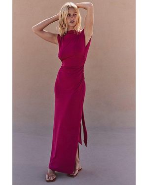 Free People Good Feels Cap-Sleeve Maxi Dress - Pink