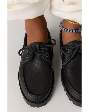 Sperry Top-Sider 2-Eye Lug Sole Boat Shoes - Black
