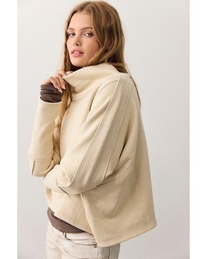 Free People My Girl Funnel Neck Pullover - Natural
