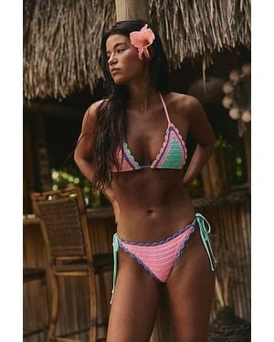 Beach Riot Soleil Crochet Bikini Bottoms - Black
