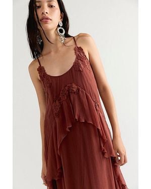 Nigel Preston Floating Angel Chiffon Maxi Dress - Red