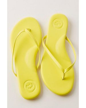 Solei Sea Around Town Flip Flops By - Yellow