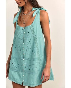 Free People Penelope Mini Dress - Blue