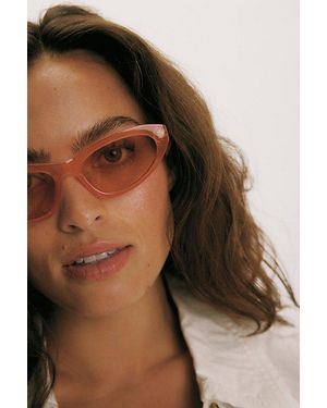 Free People Penny Twist Cat Eye Sunglasses - Orange