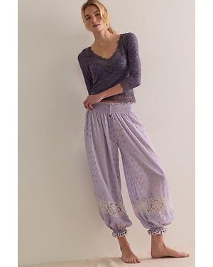 Intimately By Free People Lace Me Twice Layering Top By - Purple