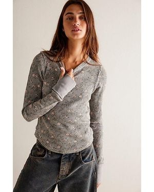 Free People Pretty Little Thermal - Grey