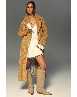 Free People Laurel Canyon Coat Jacket - Yellow