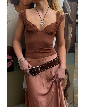 Intimately By Free People Blush Hour Tee By - Brown