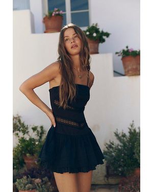 Free People Bliss Beauty Mini Dress - Black
