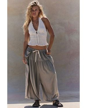 free-est Lulu Harem Trousers By - Brown