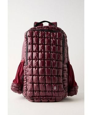 Free People Going Pro Quilted Backpack - Red