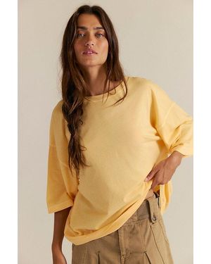 Free People Perfect Oversized Tee - Natural