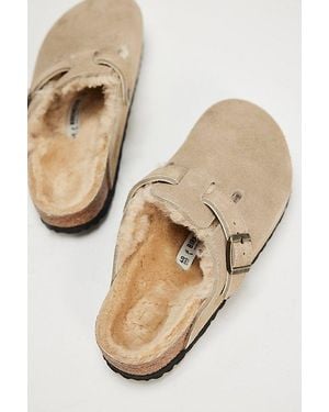 Birkenstock Boston Shearling Clogs - Green