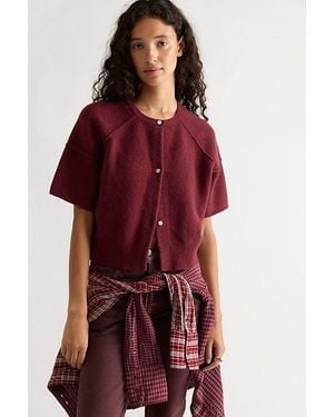 Free People See Me Softspun Cardigan - Red