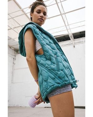 Fp Movement Dream Big Quilted Vest - Blue