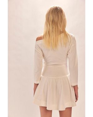 Free People Izi Drop-Waist Mini Dress in Green | Lyst