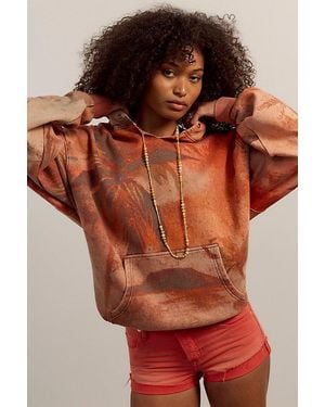 Free People It's A Vibe Printed Hoodie - Brown