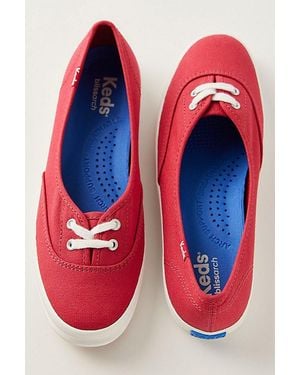 Keds The Mini Canvas Slip-Ons - Red