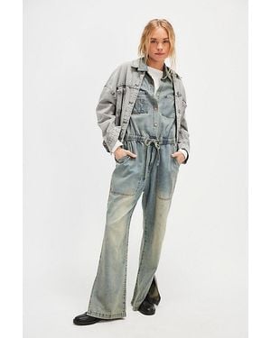 One Teaspoon Veronica Denim Jumpsuit - Blue