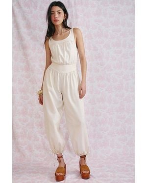 Free People Vintage Heirloom One-Piece Jumpsuit - Natural