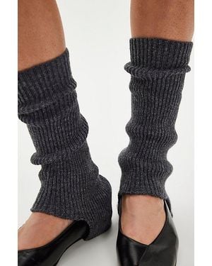 Free People Cut Out Legwarmers - Black
