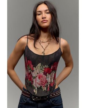 retroféte Moxie Corset Top - Brown