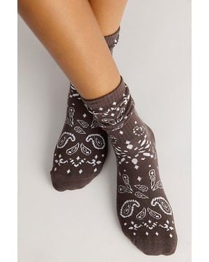 DOUBLESOUL Rodeo High Socks - Brown