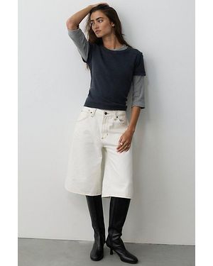 Free People We The Free Heart Beat Wide Crop Jeans - Gray