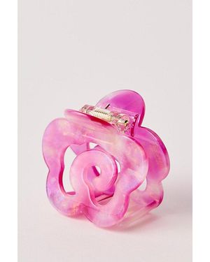 Ficcare Fleur Jaw Iridescent Clip - Pink