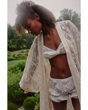 Jen's Pirate Booty Flamingo Heights Duster Top By - White