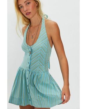 chinese dress ladies Raised Right, Lead Wrong Lace Mini Dress Blue