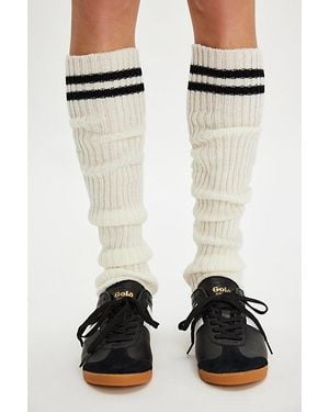 Free People Ribbed Stirrup Leg Warmers - Black