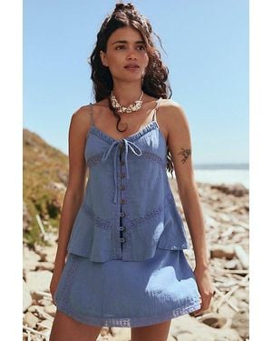 Free People Sundew Skirt Set - Blue