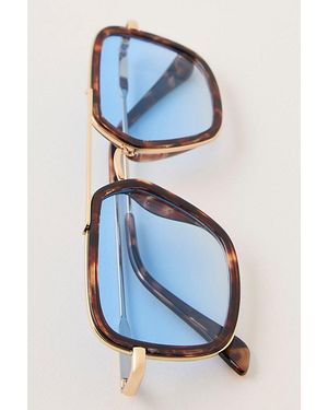 Free People Luna Classic Aviator Sunglasses - Blue