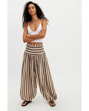 TACH Nova Baggy Striped Balloon Pants - Multicolor