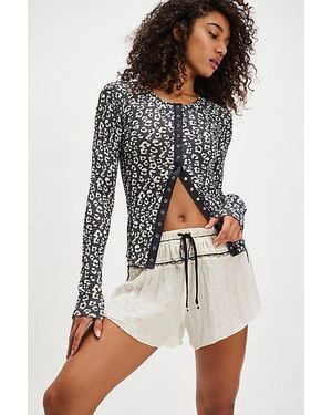 Intimately By Free People Going Places Printed Cardi - Black