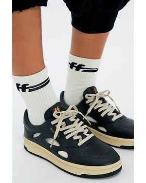 Foamers Icon Distressed Sneakers - Black