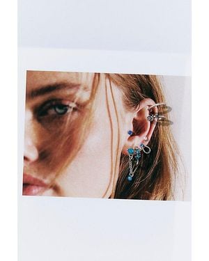 Free People Teeny Tiny Mega Stud Earring Set - Gray