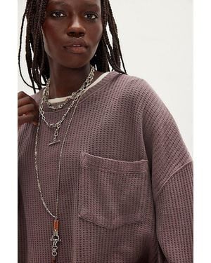 Free People Dawson Pocket Thermal - Brown
