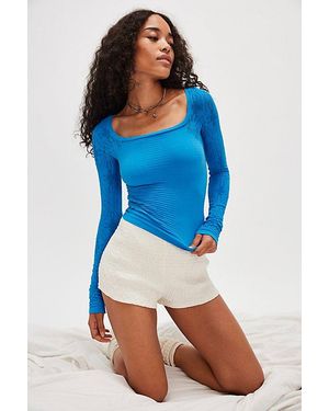 Intimately By Free People So Many Likes Long Sleeve - Blue