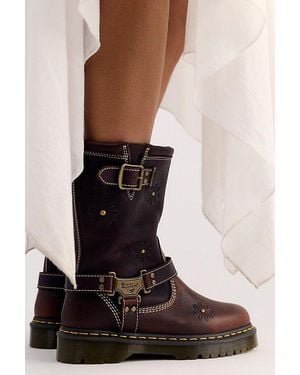 Dr. Martens Anistone Hi Flower Boots - Brown